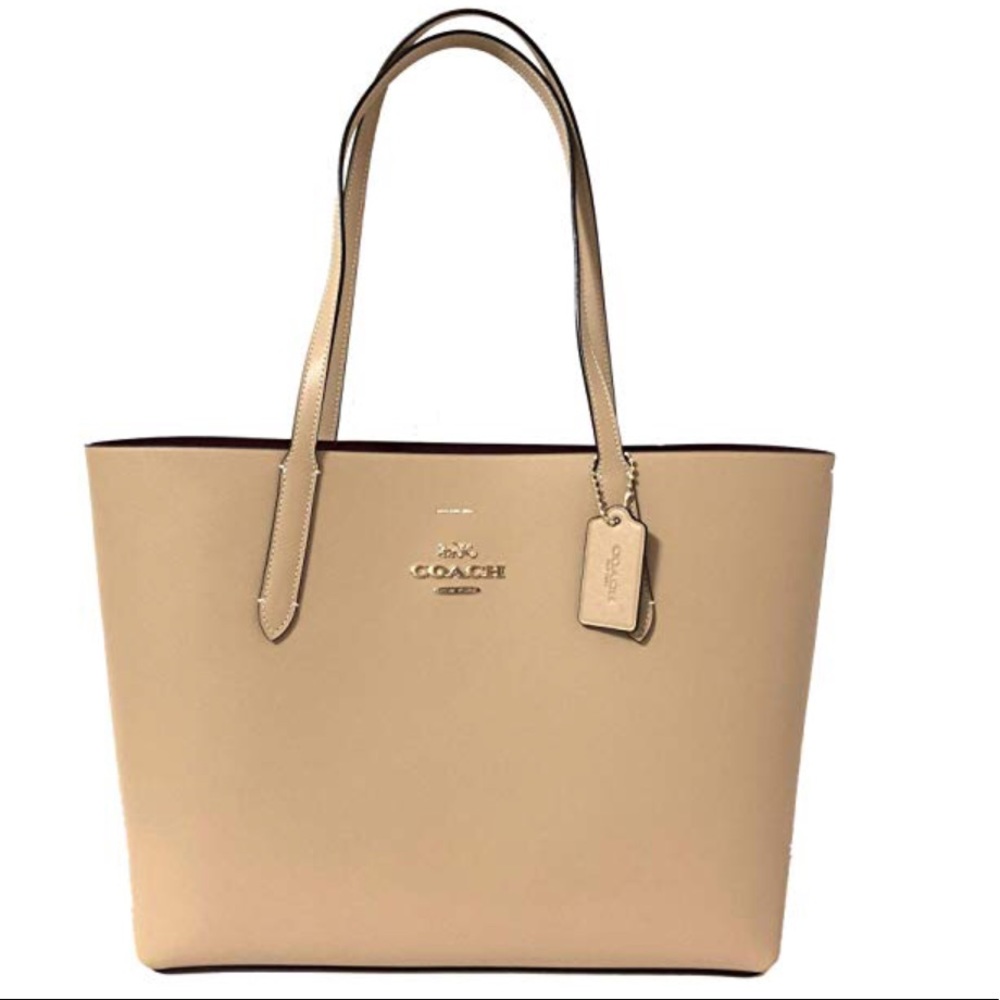 NEW WOMEN'S COACH (F31535)LEATHER TOTE BAG HANDBAG - Picture 6 of 11